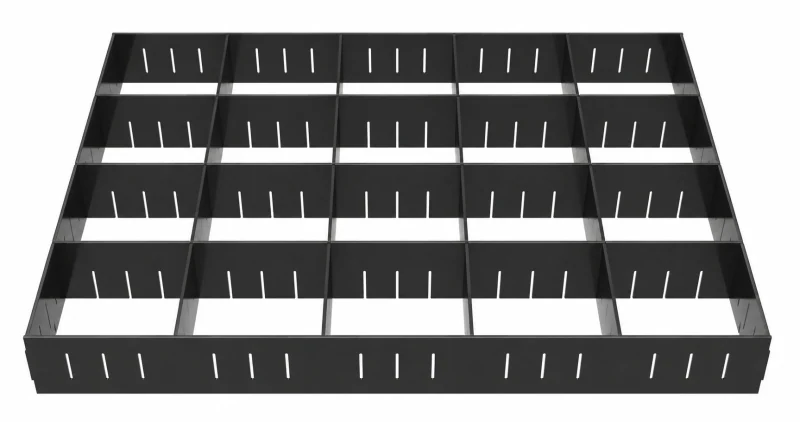 Carousel tray dividers shown in the industrial storage catalog