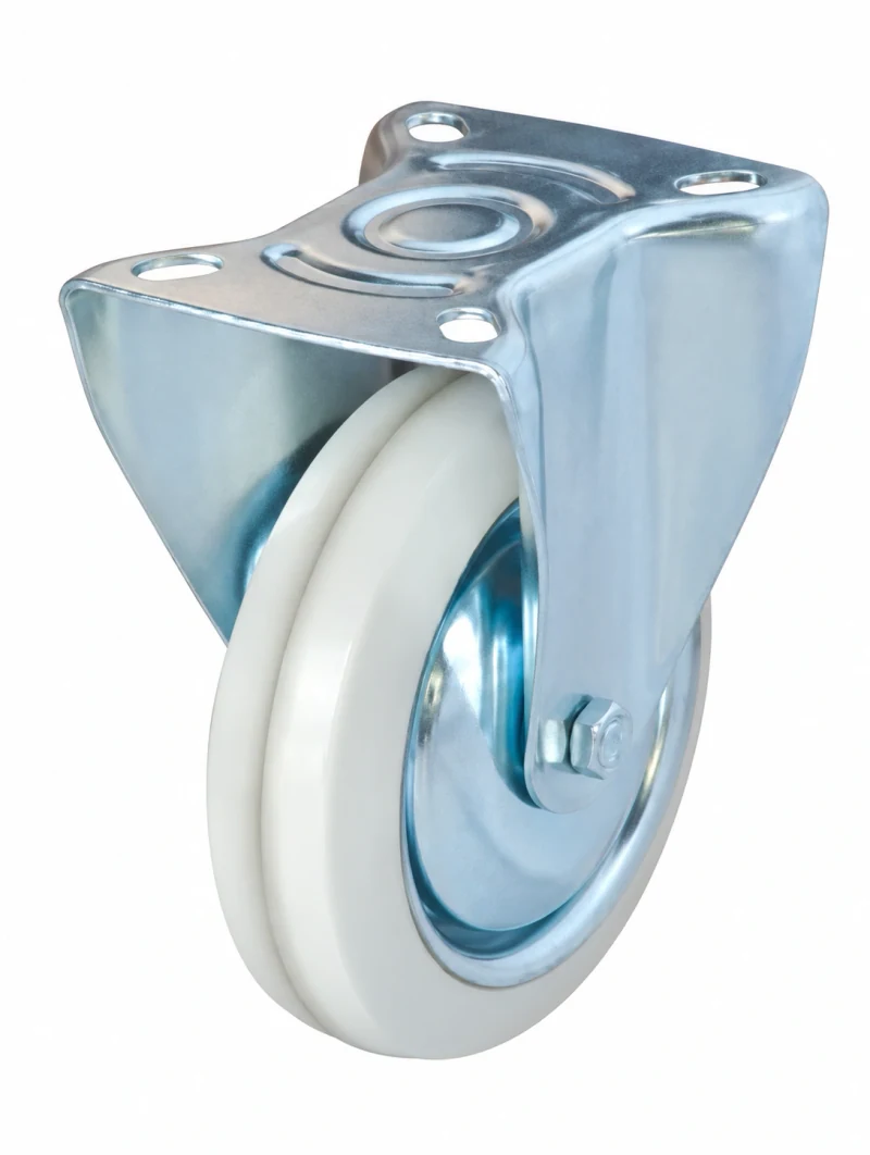FC0511 metal caster with white wheel