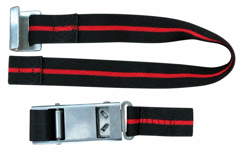 Buckle fastening straps — Buckle strap configuration
