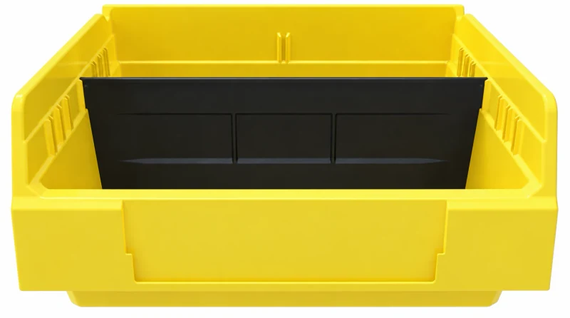 Crosswise partition — Shelf bins
