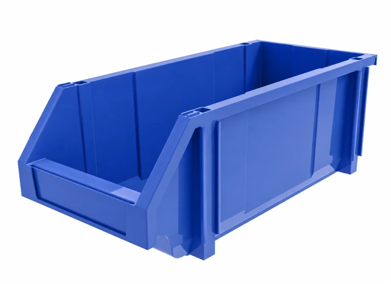 Stacking & hanging bins shown in the industrial storage catalog